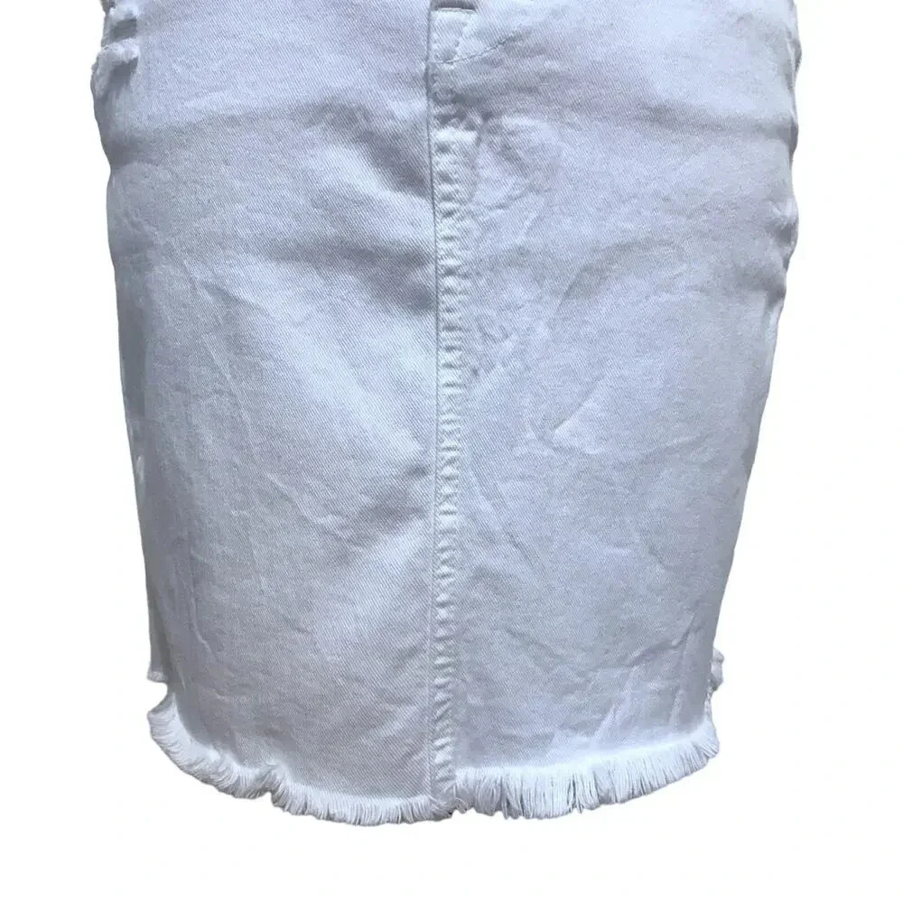 Fidelity Denim NWT White Jean Mini Skirt Women 25